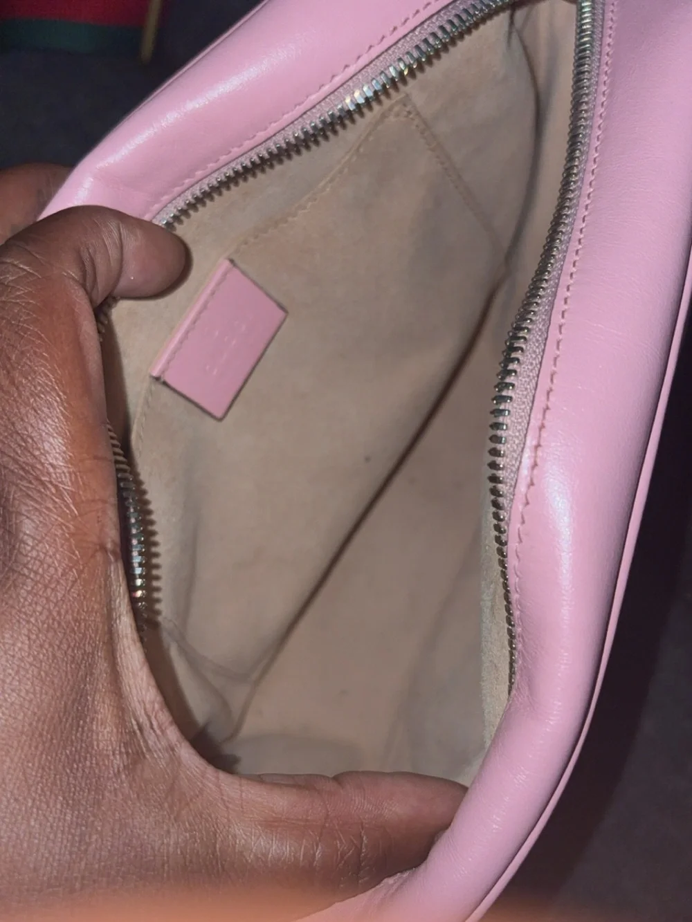 Gucci Pink Chevron Matelassé GG Crossbody Bag